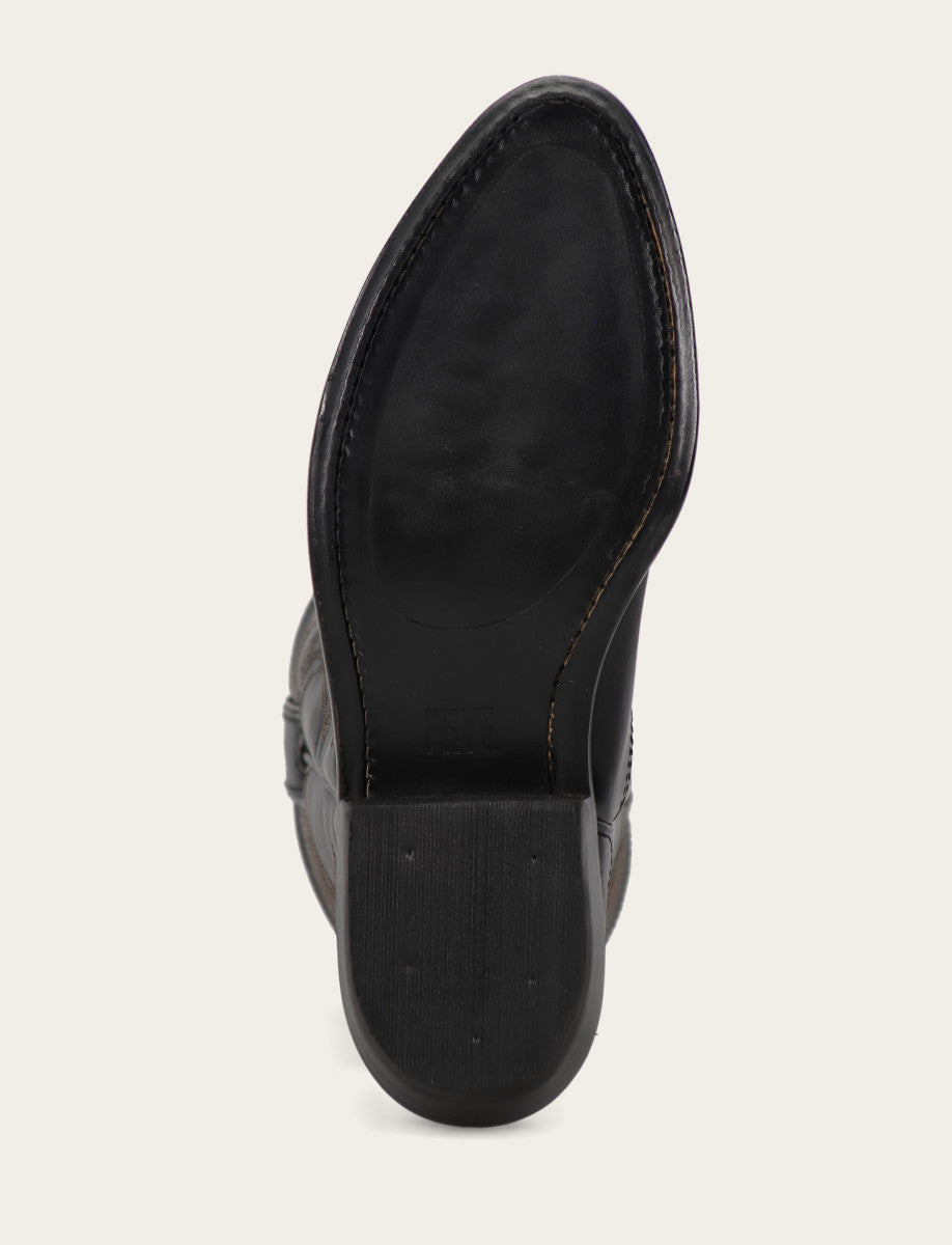 Frye Women's Black Billy Pull On Deco Stitch Boots