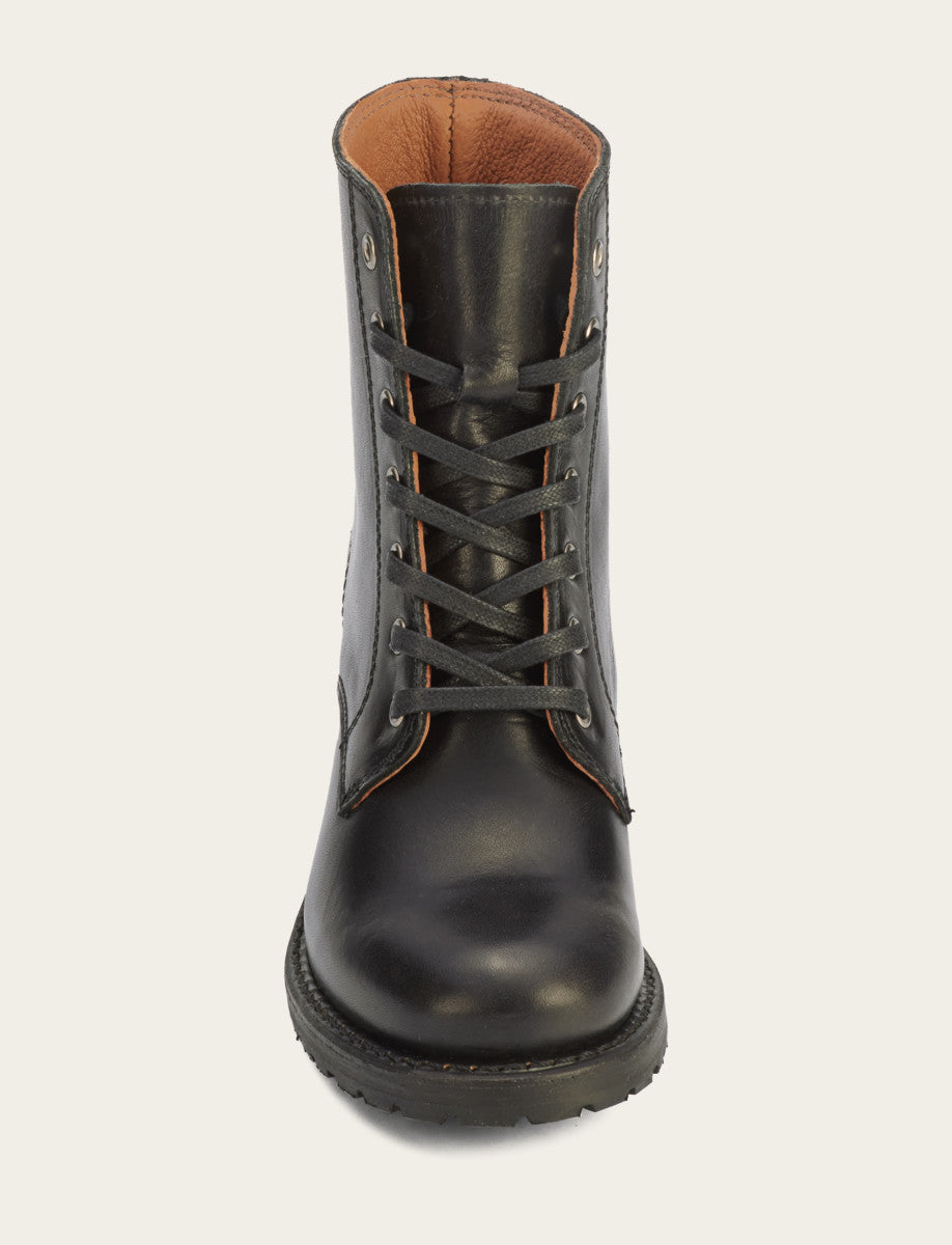 Frye Women's Black Sabrina 6G Lace Up Boots