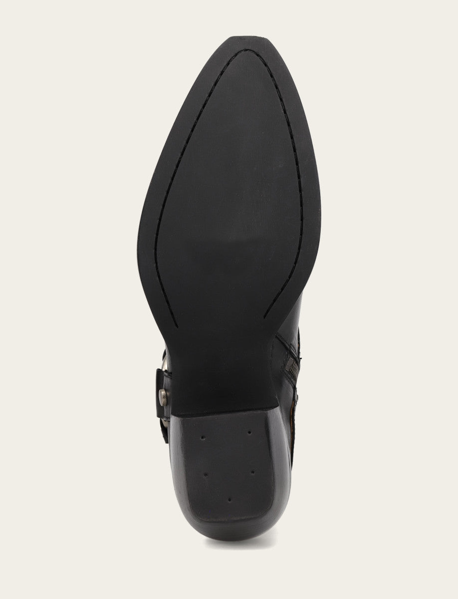 Frye Women’s Black Sacha Multi-Strap Ankle Booties