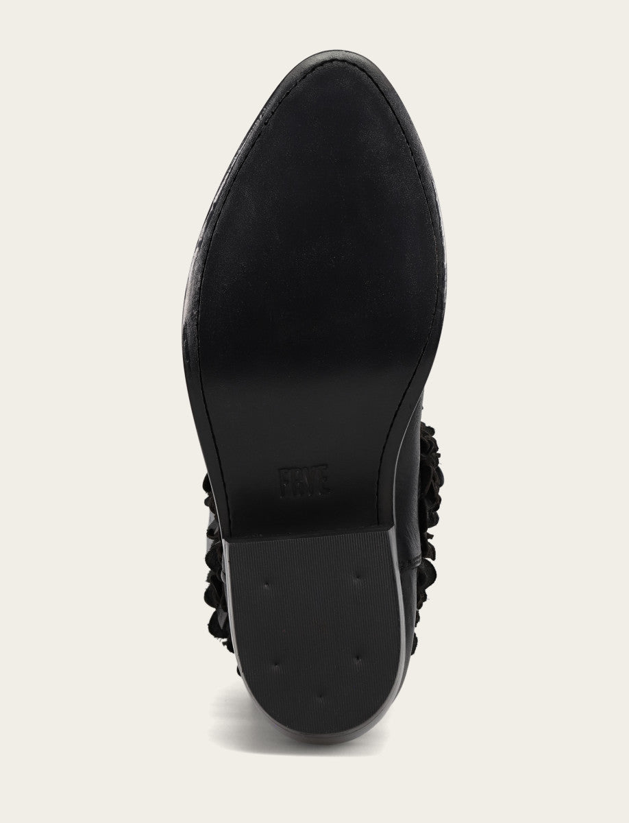 Frye Women's Black Billy Flower Boot