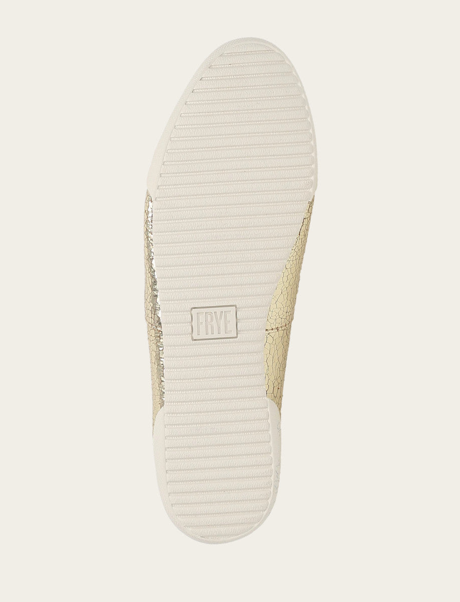 Frye Women's Gold Mirror Melanie Slip On Sneakers