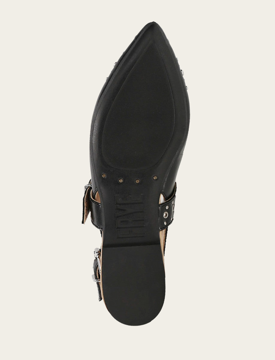 Frye Women's Black Heather Slingback Studded Shoe