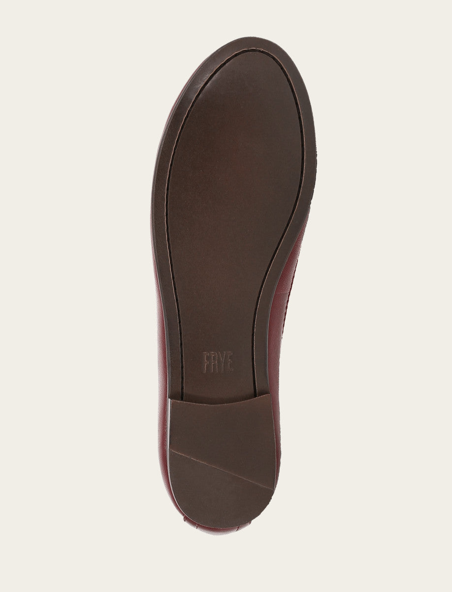 Frye Women's Cranberry Carson Logo Ballet Shoe