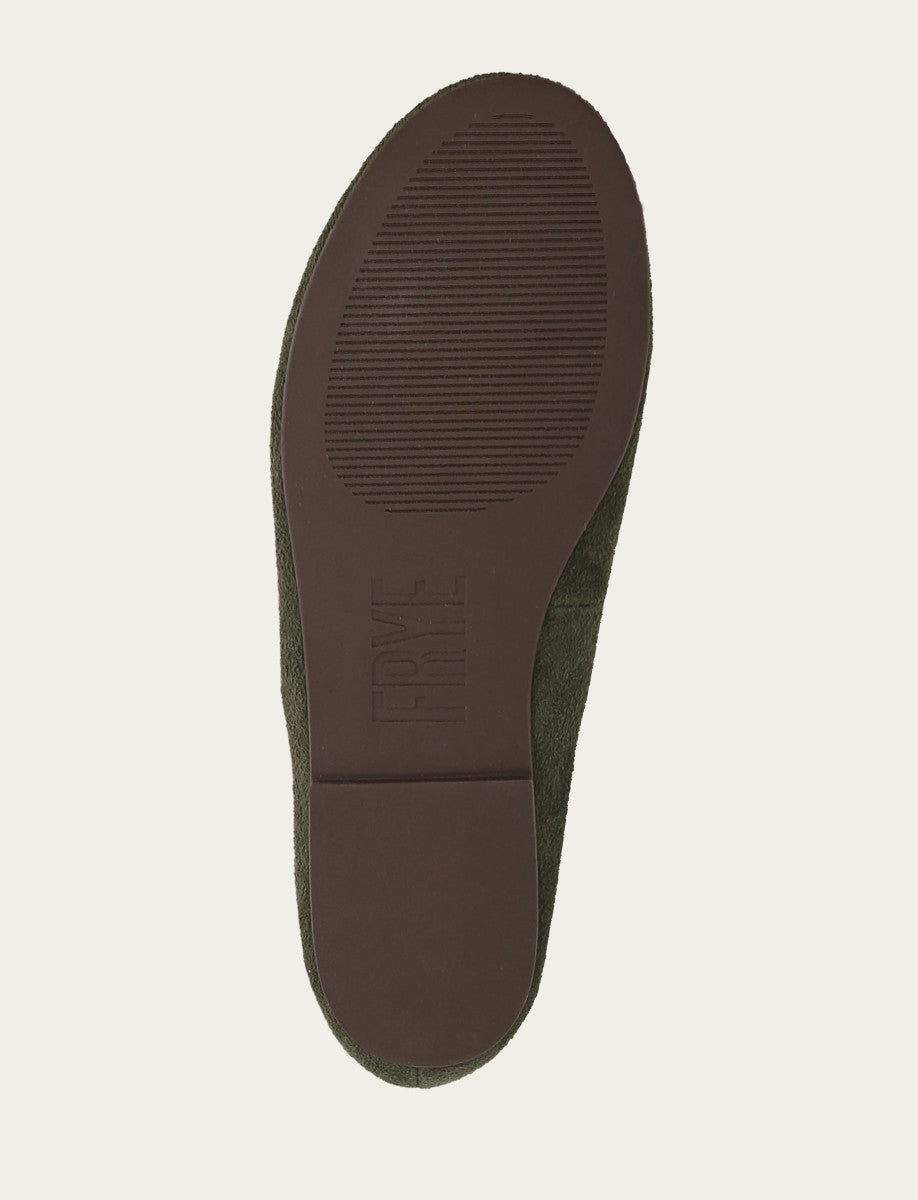 Frye Women's Dark Olive Emma Elastic Mary Jane Shoe