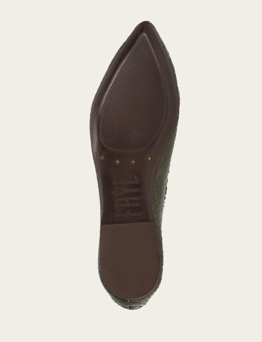 Frye Women's Dark Olive Heather Ballet Shoe