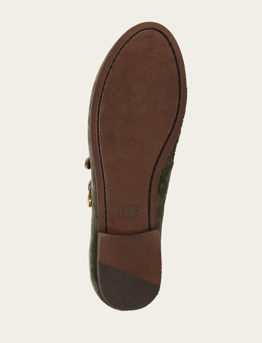 Frye Women's Dark Olive Carson Multi Mary Jane Shoe