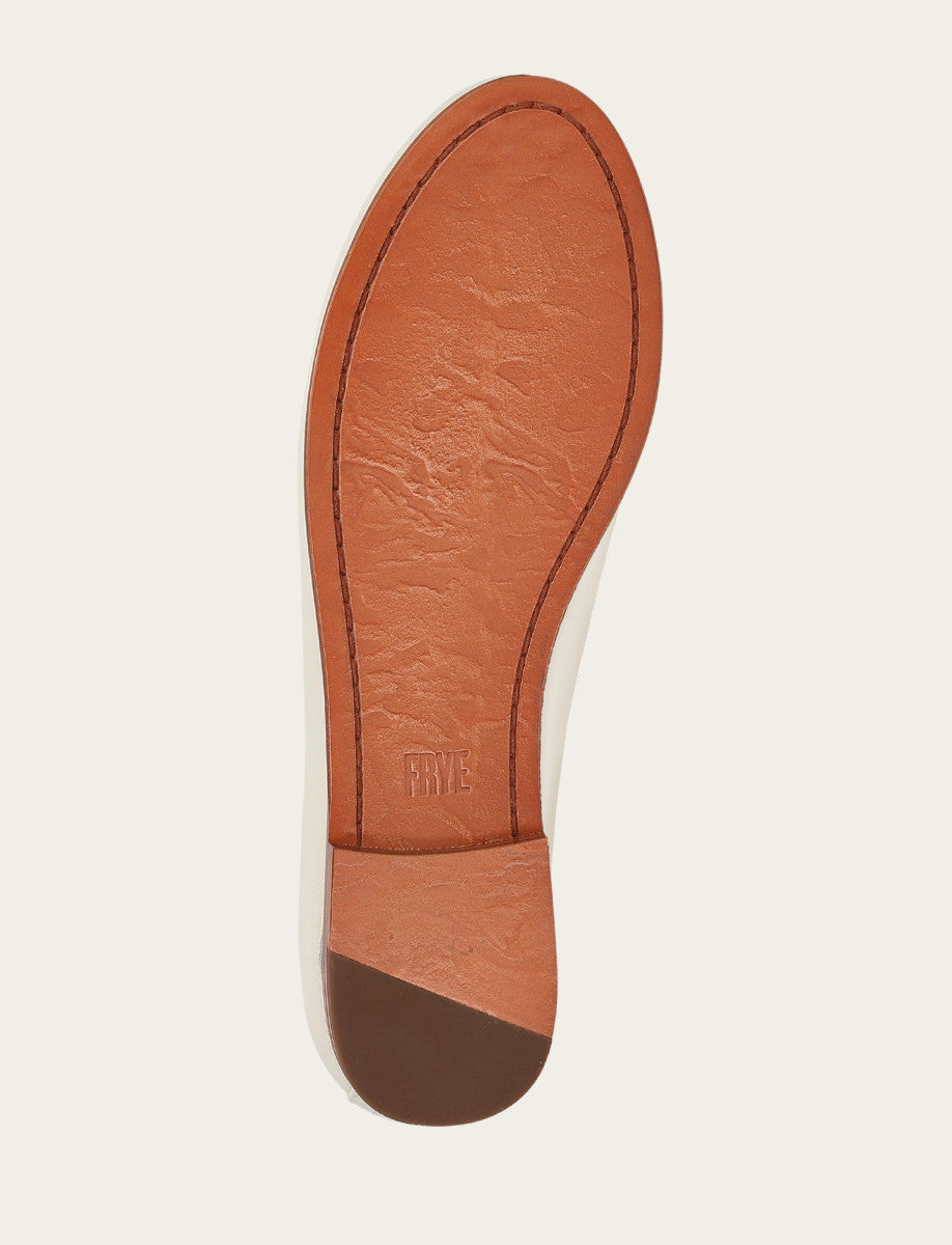 Frye Women's White Carson Ballet Flats