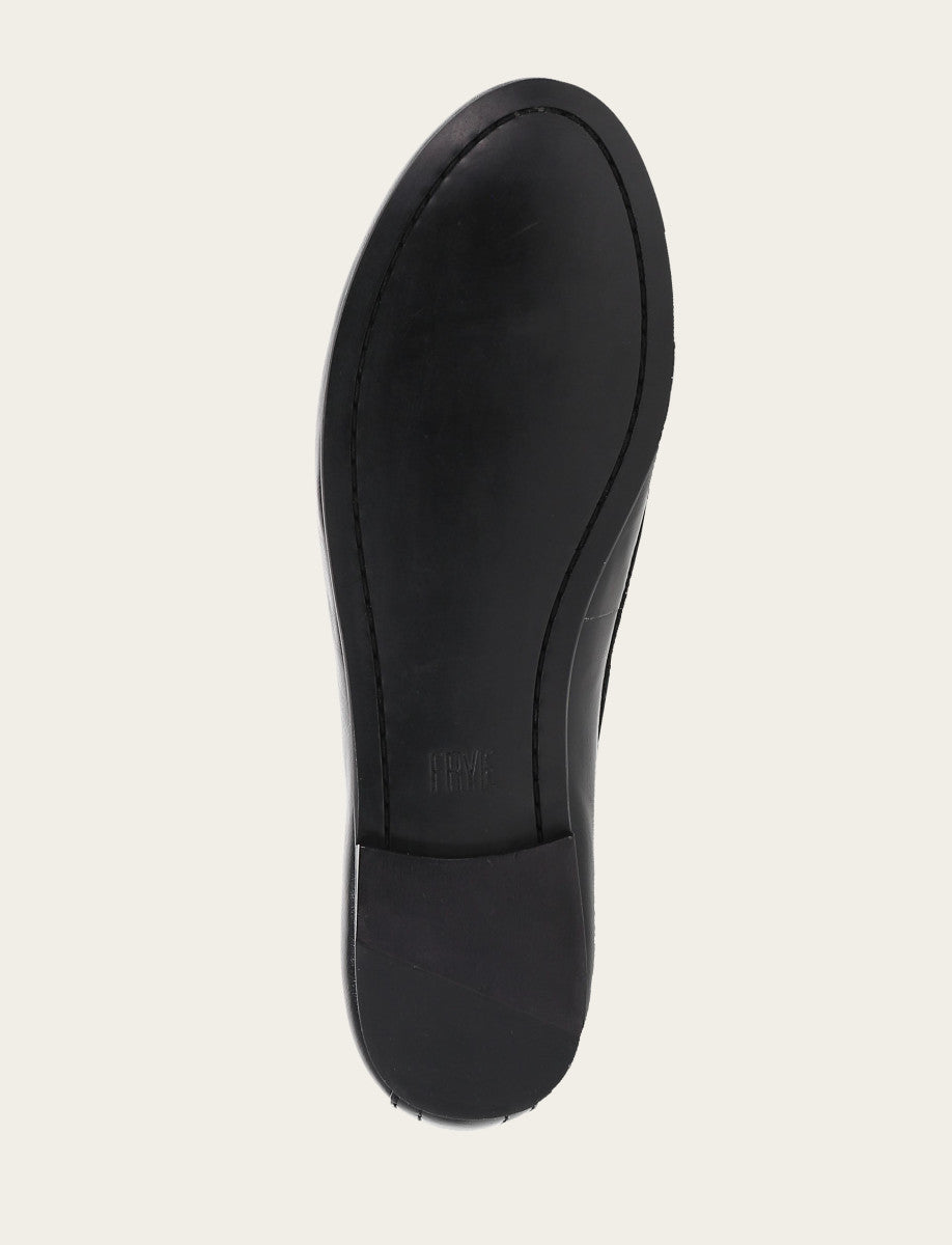 Frye Women's Black Carson Logo Ballet Flats