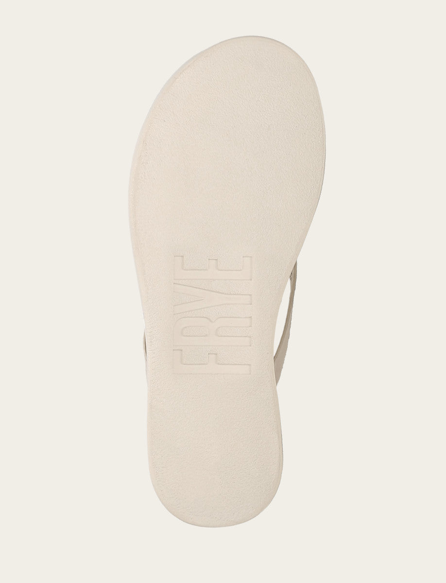 Frye Women's Ivory Maya Buckle Thong Sandals