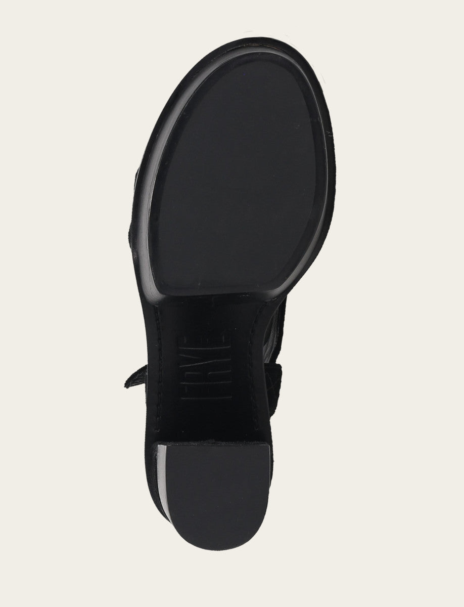 Frye Women’s Black Pipa Woodstock Sandals