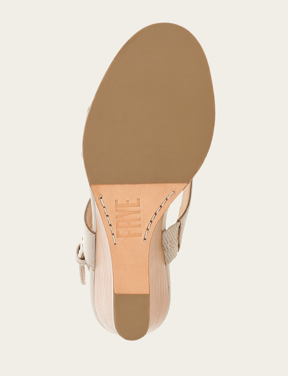 Frye Women's Ivory Rachel Logo Sandals
