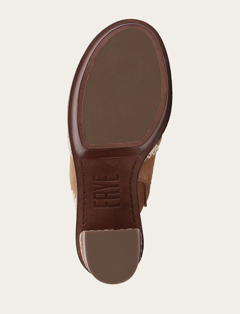 Frye Women's Almond Pipa Crochet Platform Sandals
