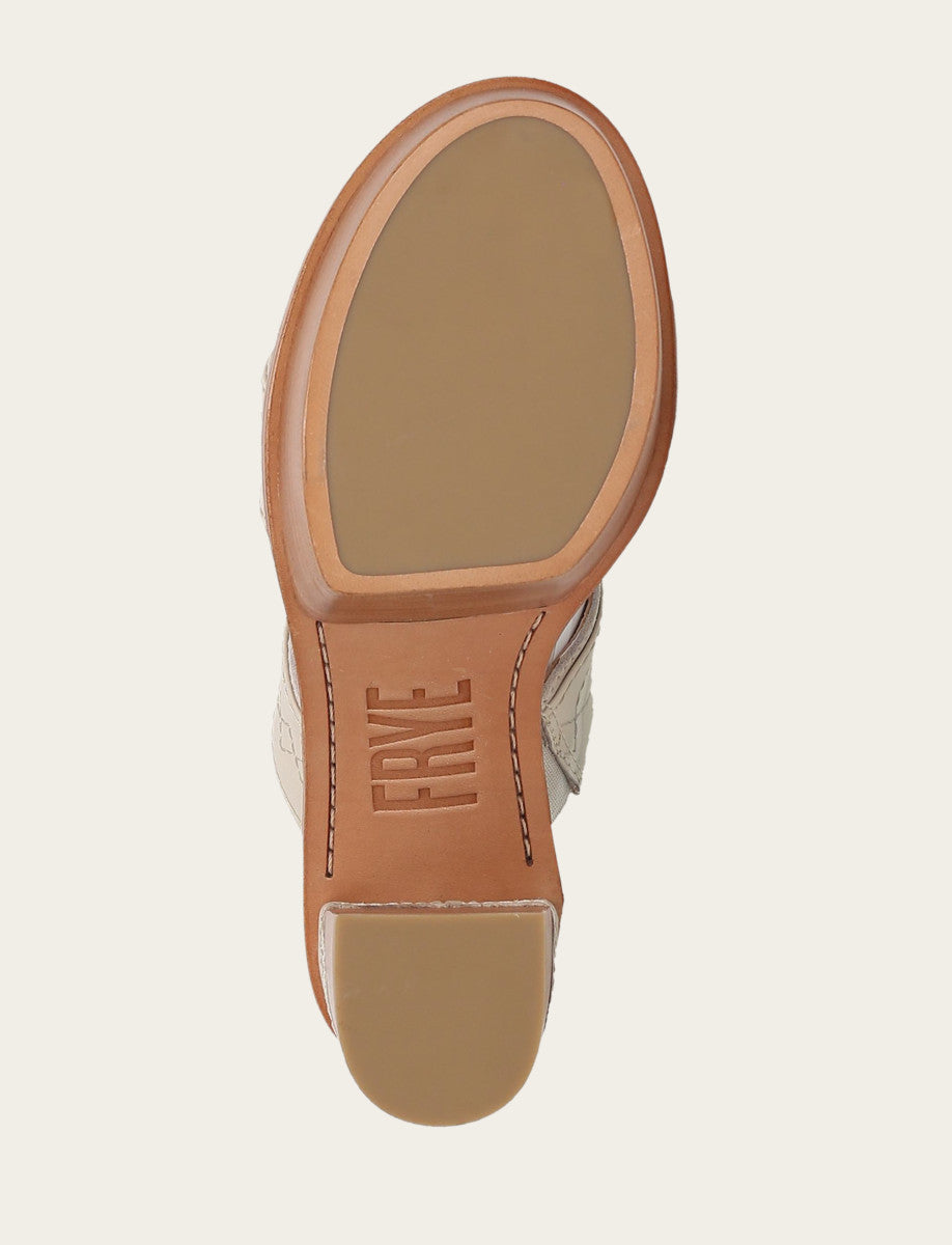 Frye Women's Ivory Pipa Woodstock 2 Band Platform Sandals