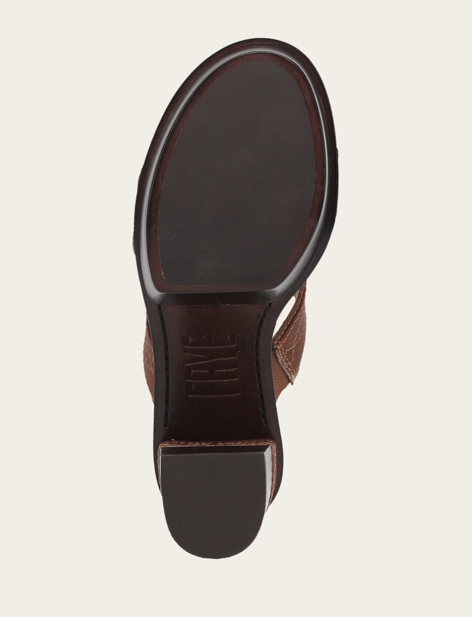 Frye Women's Saddle Pipa Woodstock 2 Band Platform Sandals