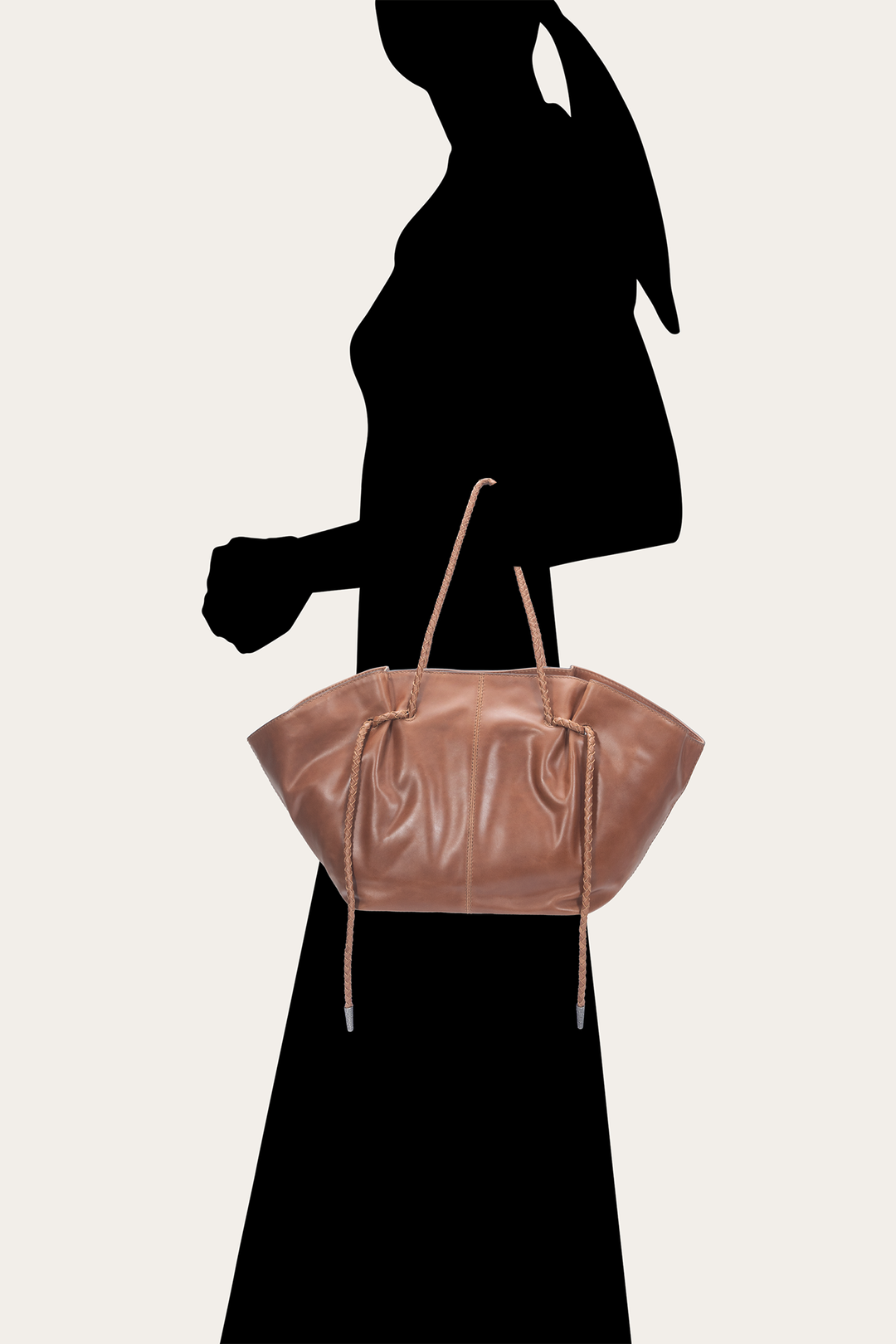 Frye Cognac Caroline Shopper