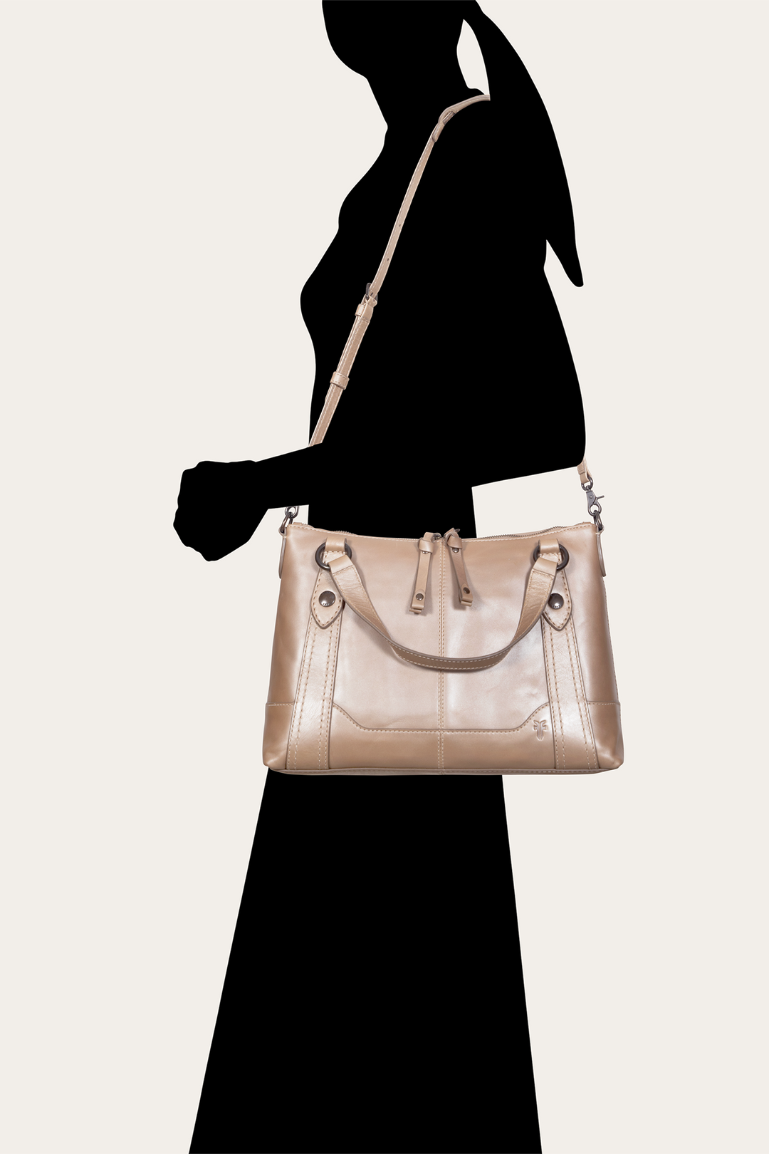 Frye Light Bronze Melissa Medium Satchel
