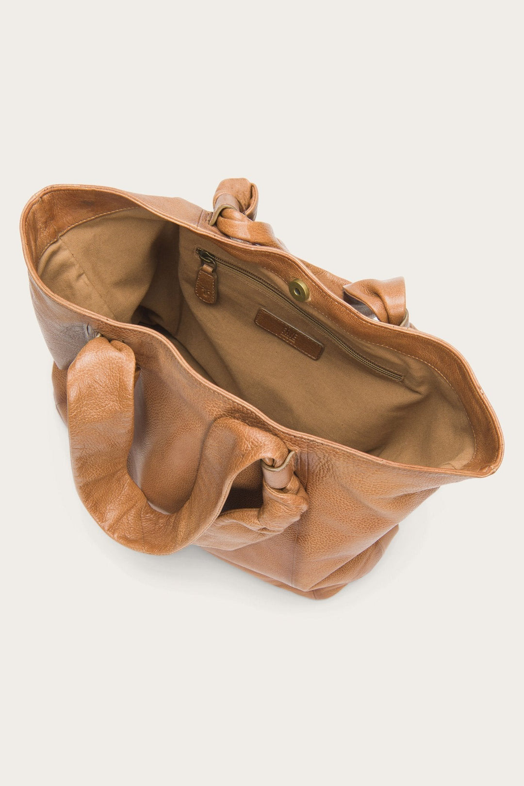 Frye Nora Beige Knotted Tote