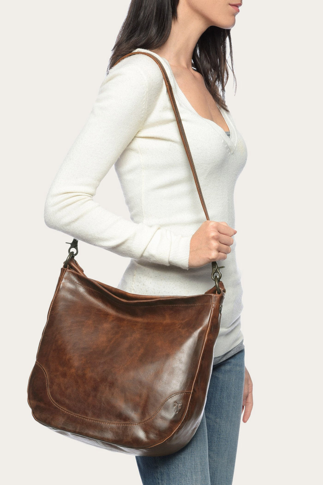 Frye Melissa Cognac Hobo