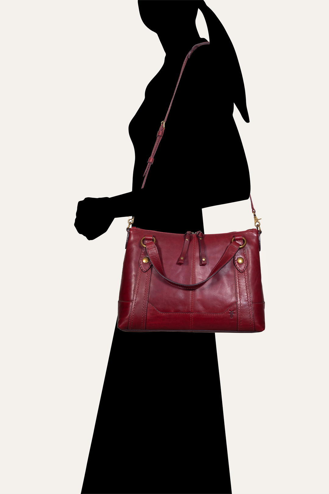 Frye Berry Lacquer Melissa Medium Satchel