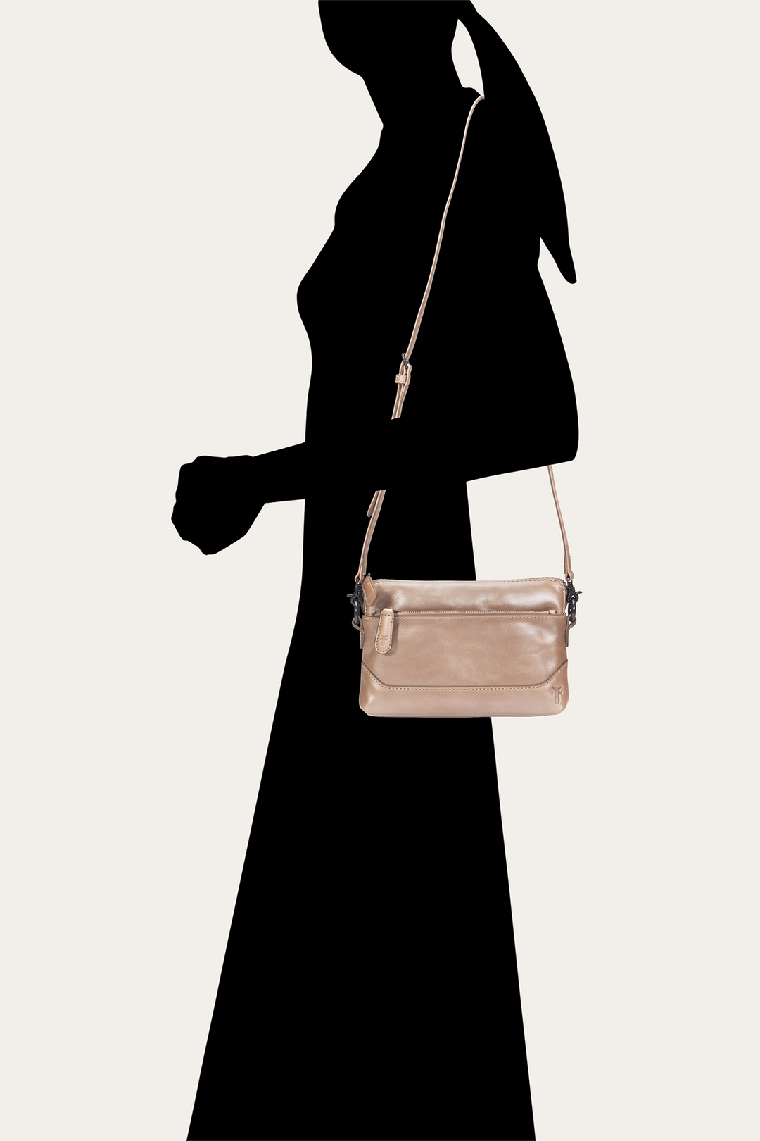 Frye Light Bronze Melissa Crossbody Wristlet