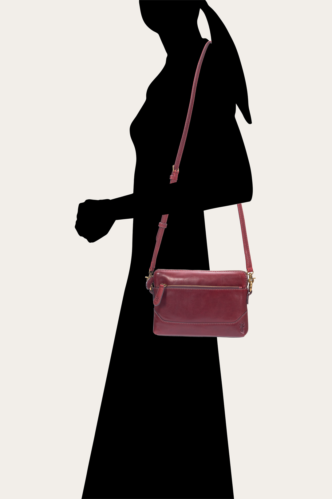 Frye Berry Lacquer Melissa Crossbody Wristlet