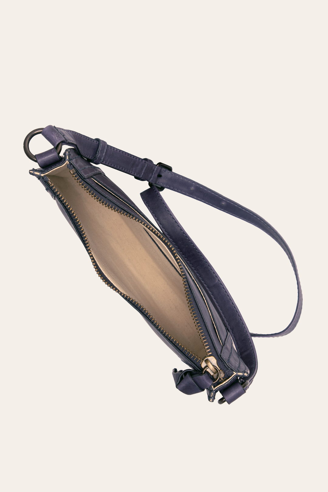 Frye Melissa Eggplant Zip Crossbody