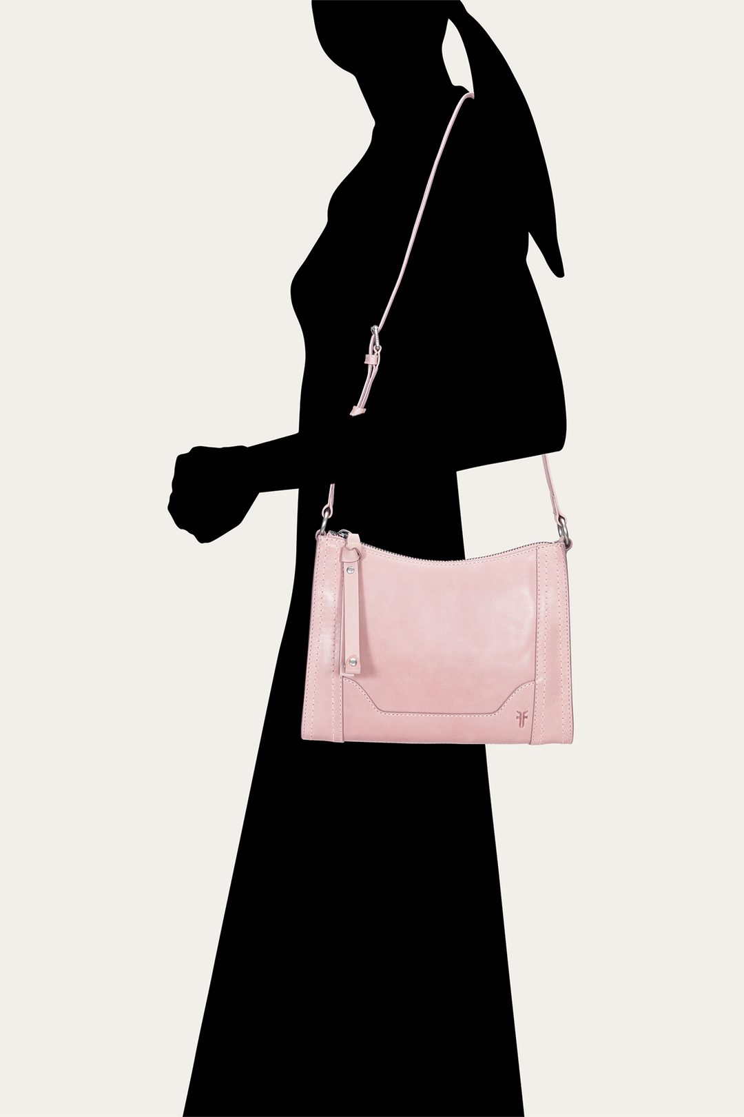 Frye Melissa Zip Crossbody in Woodrose