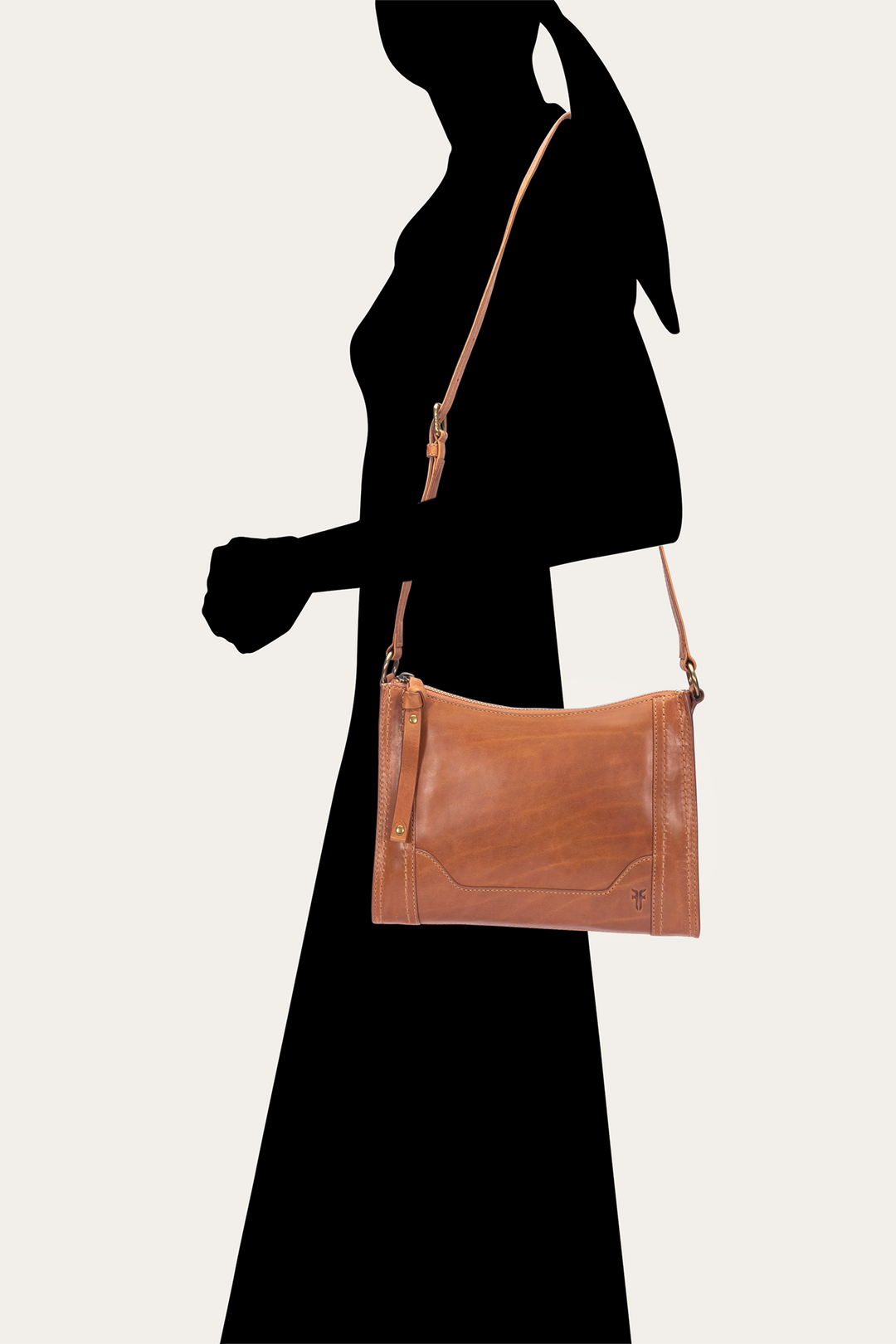 Frye Melissa Zip Crossbody in Burnt Terracotta