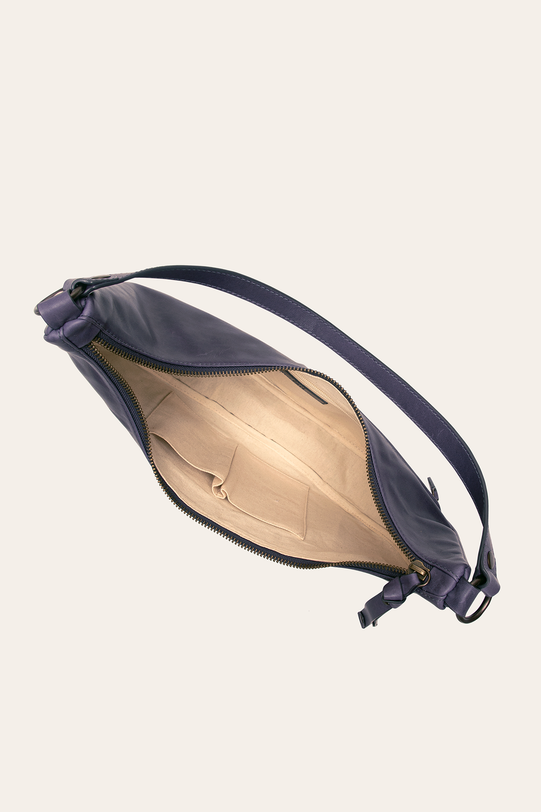 Frye Melissa Crescent Hobo in Eggplant