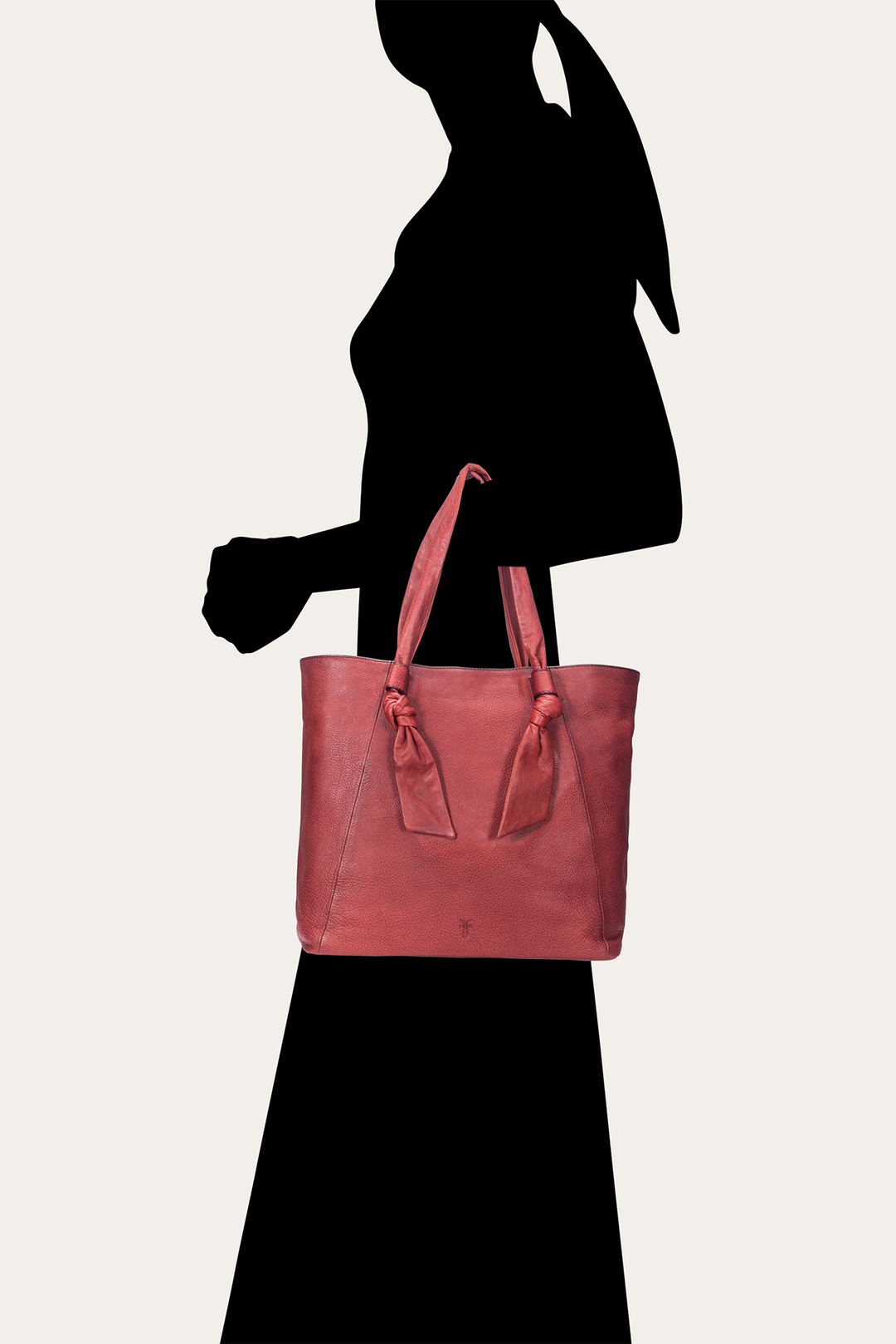 Frye Nora Knotted Tote in Burgundy