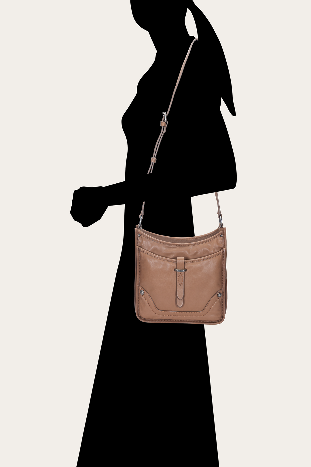 Frye Women's Campus Crossbody Bag (Beige)