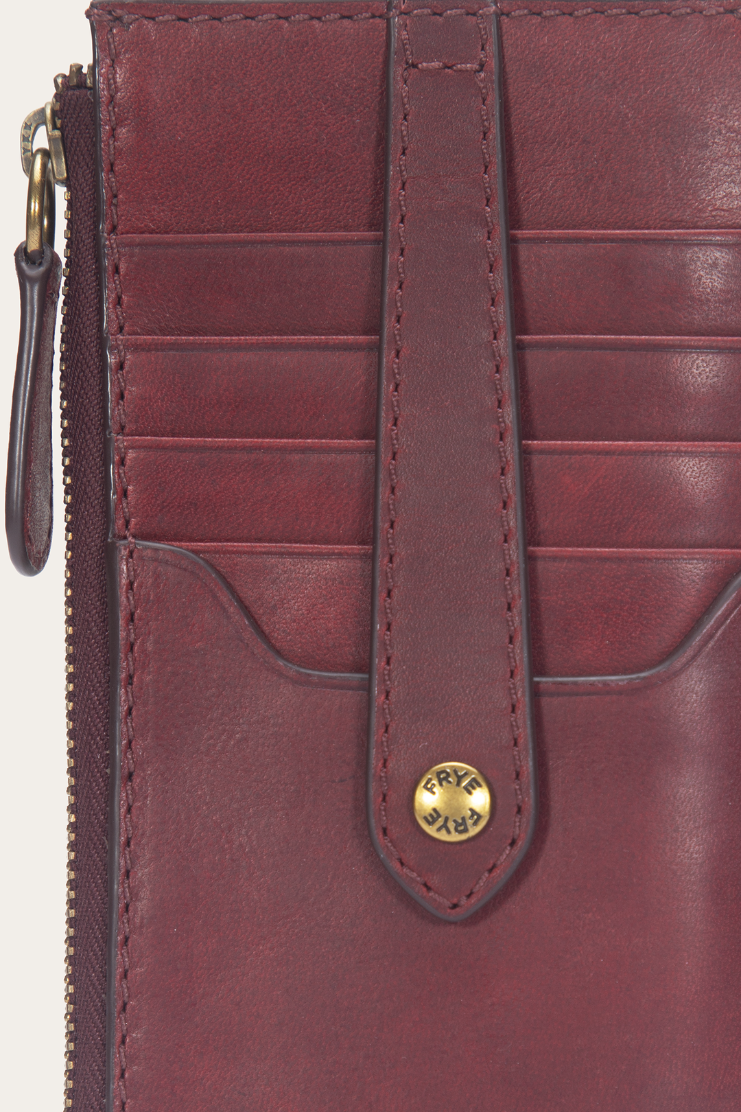 Frye Berry Lacquer Melissa Snap Card Wallet