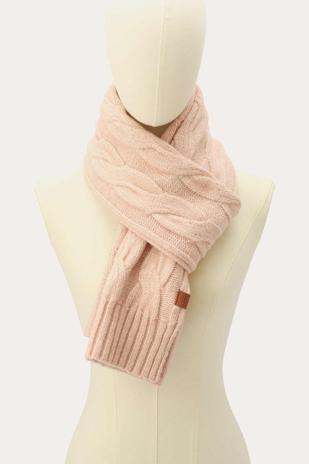Frye Rose Cloud Wide Cable Scarf