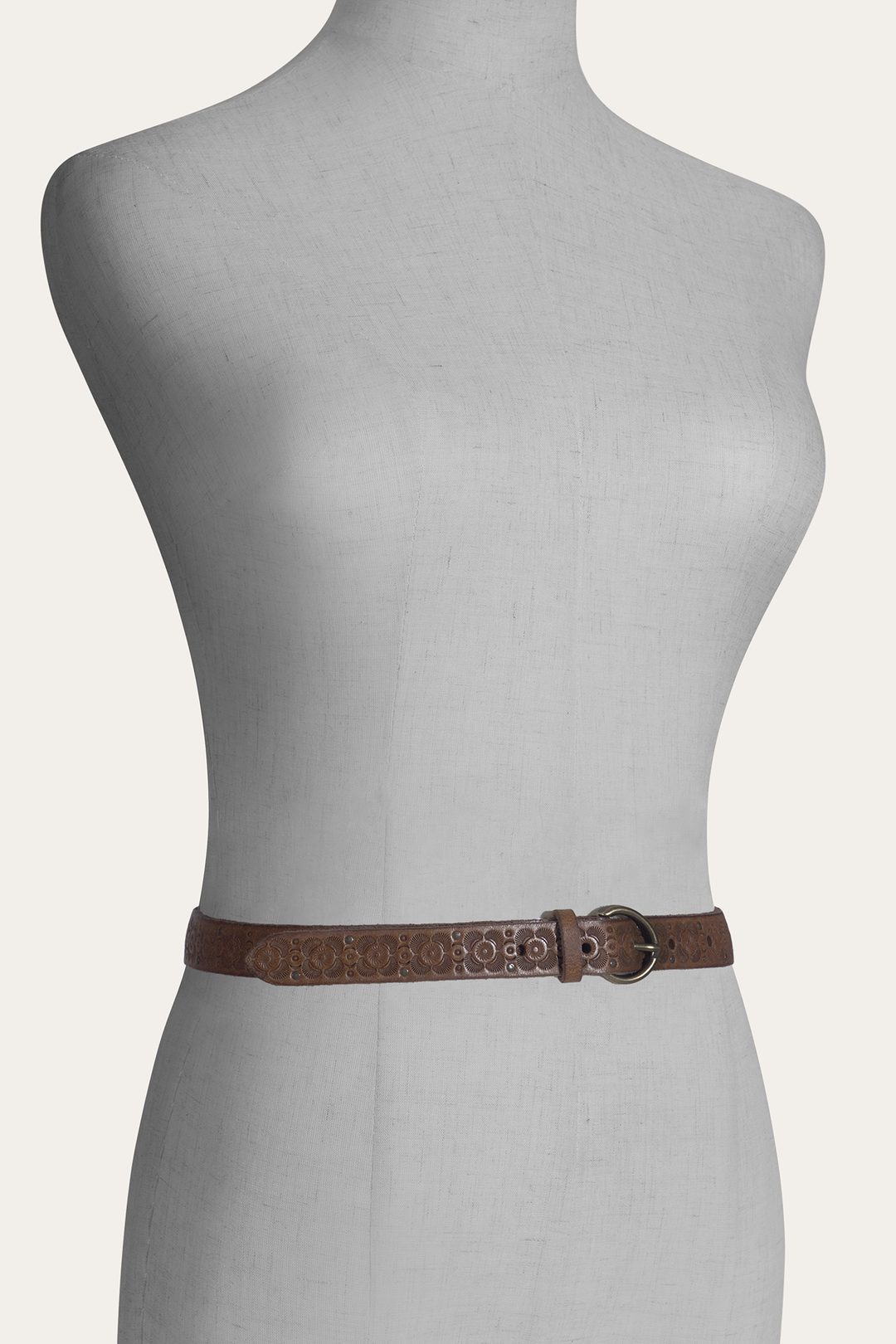 Frye Light Whiskey 20mm Tooling & Stud Belt