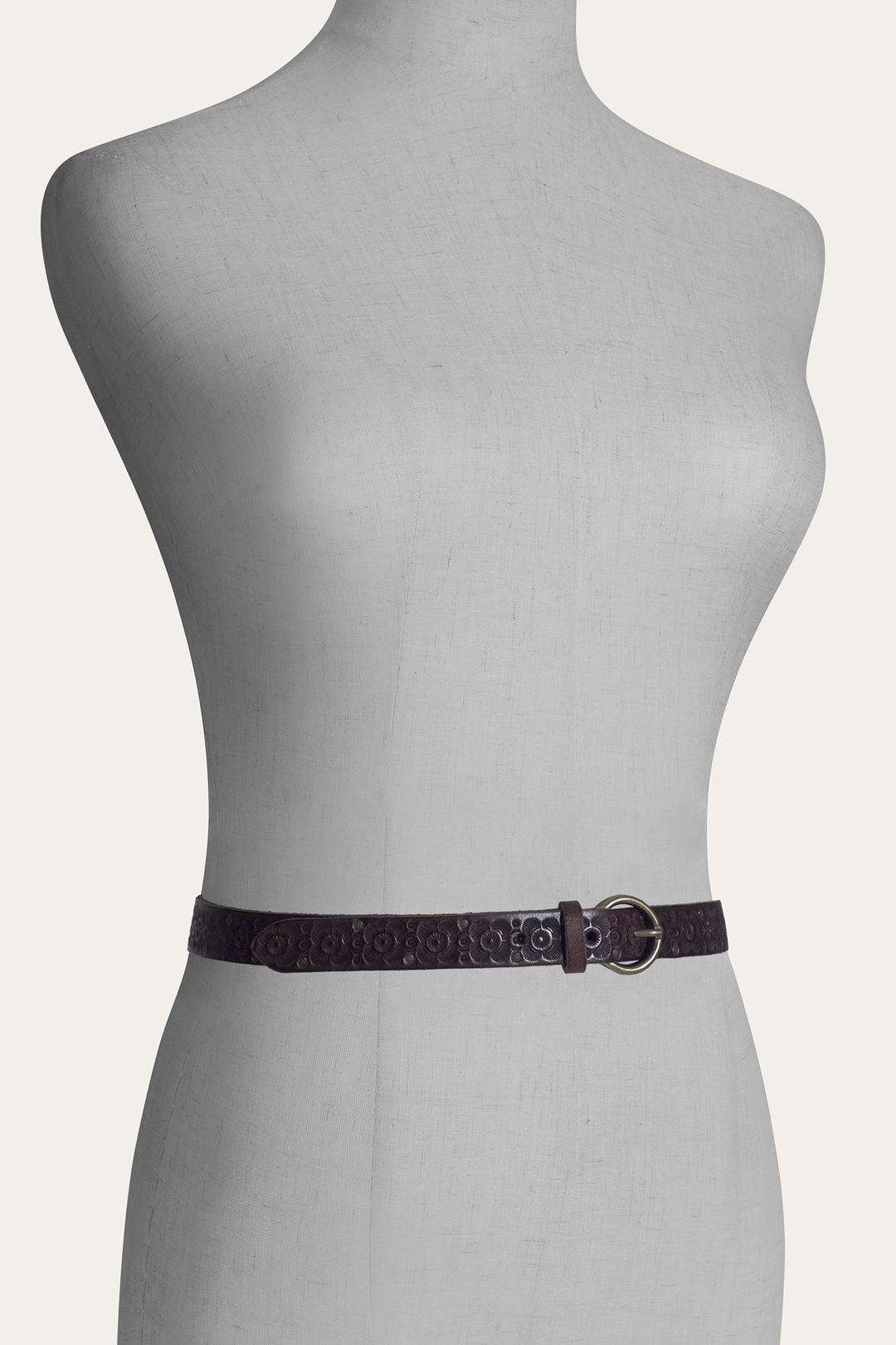 Frye Tan 20mm Tooling & Stud Belt