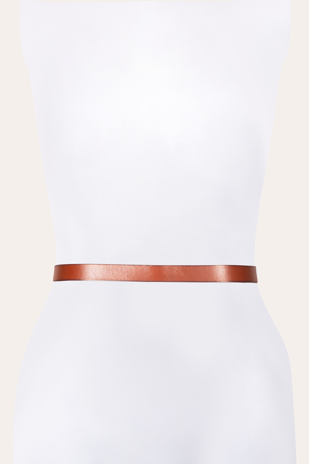 Frye 25mm Tan Logo Western Belt