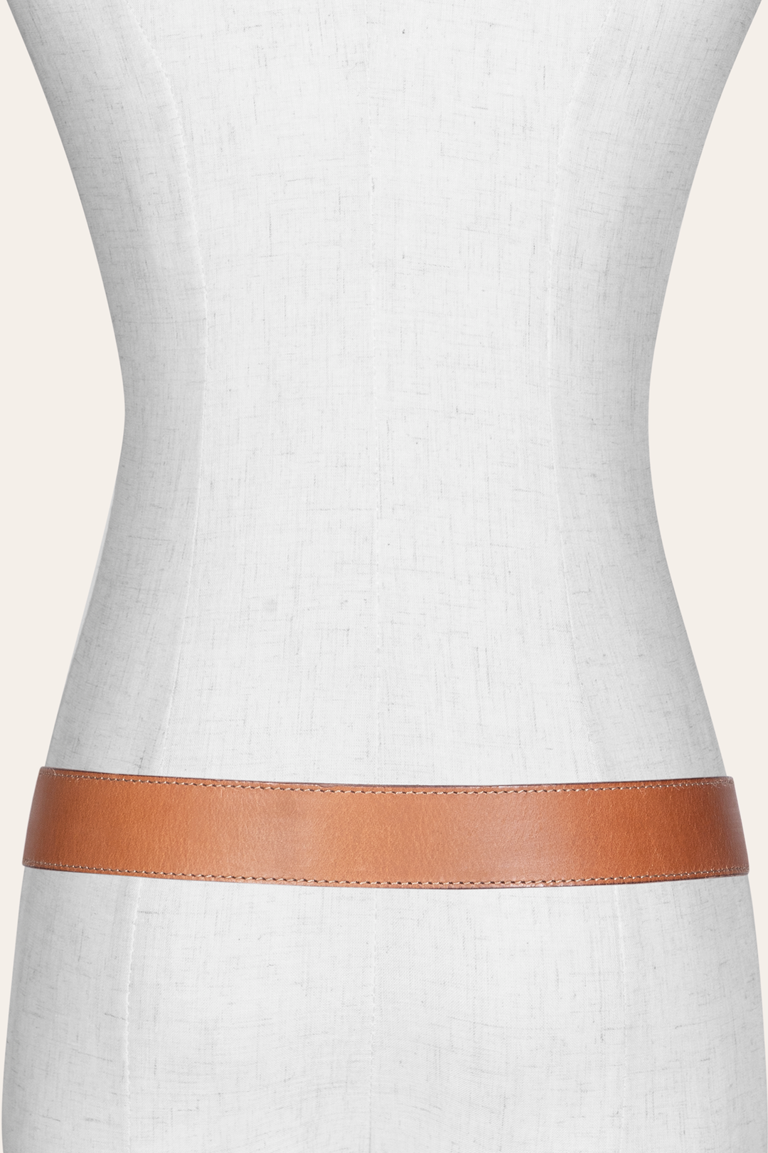 Frye Women’s Beige 35mm Belt With Concho On Loop