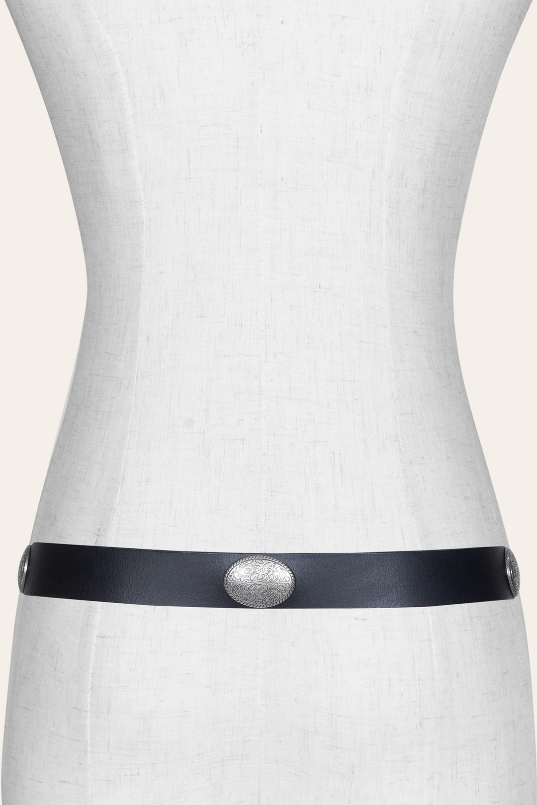 Frye Women’s Black 30mm Concho Belt