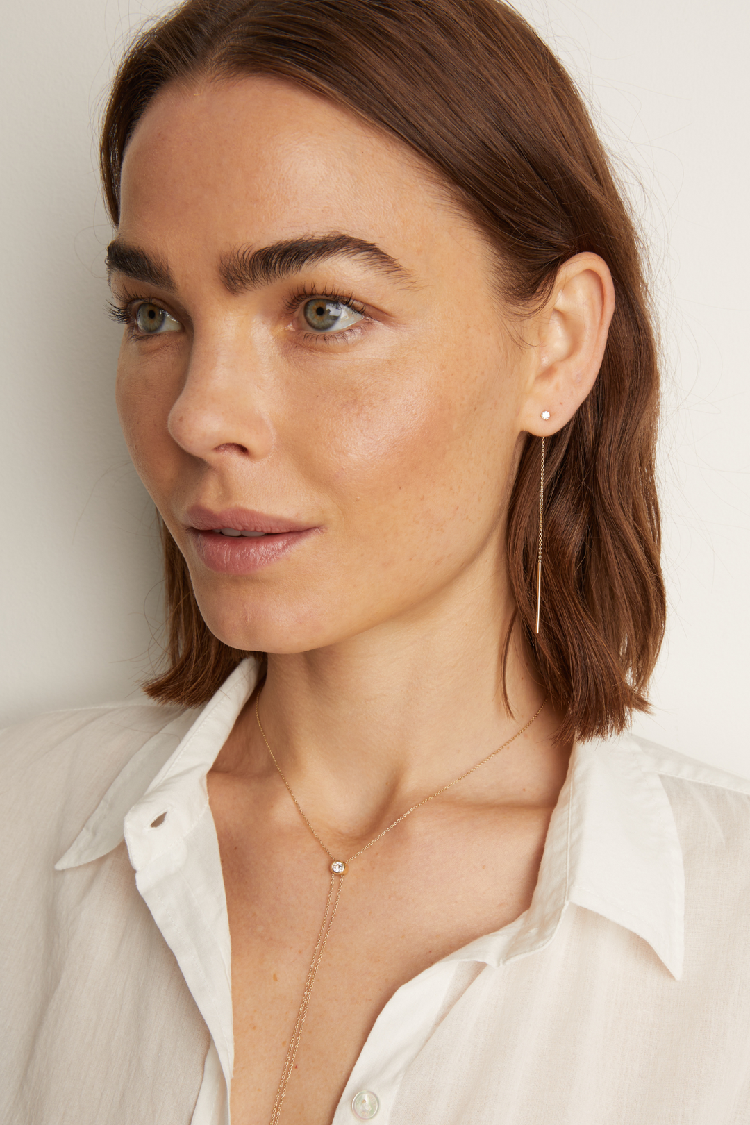 Frye Women’s Lab Grown Diamond Lariat Earrings | Aurate x The Frye Company