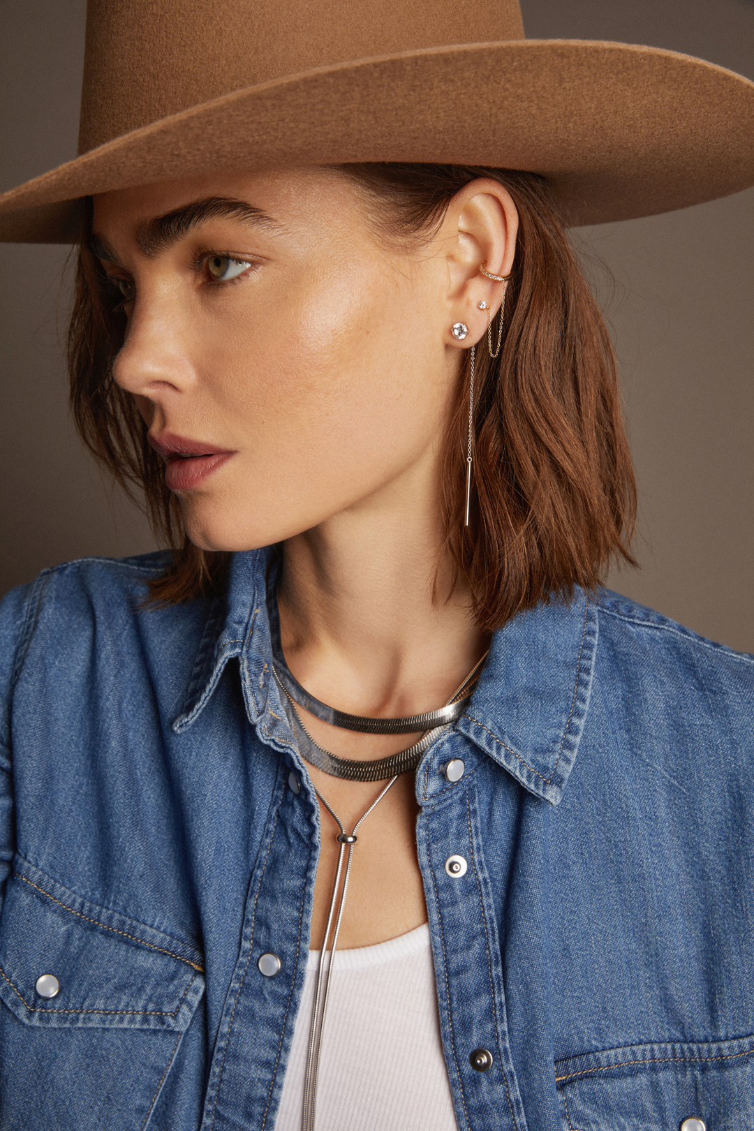 Frye Women’s Lab Grown Diamond Stud and Ear Cuff | Aurate x The Frye Company