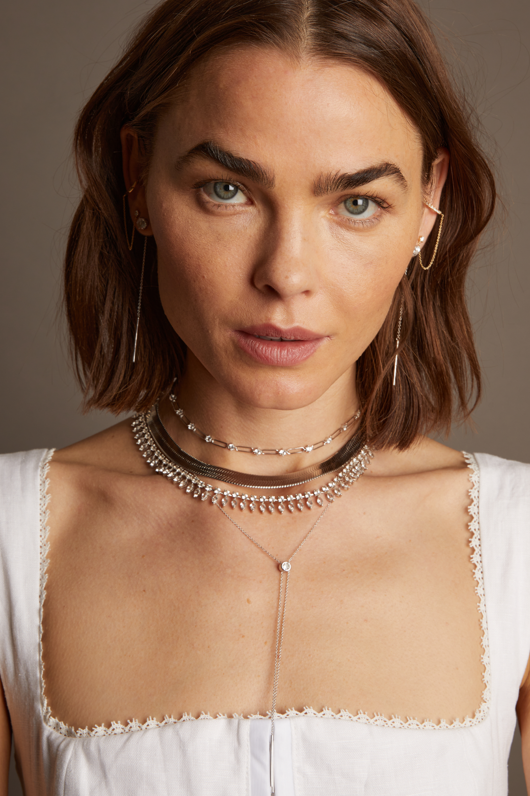 Frye Women’s Marquise Fringe Necklace | Aurate x The Frye Company