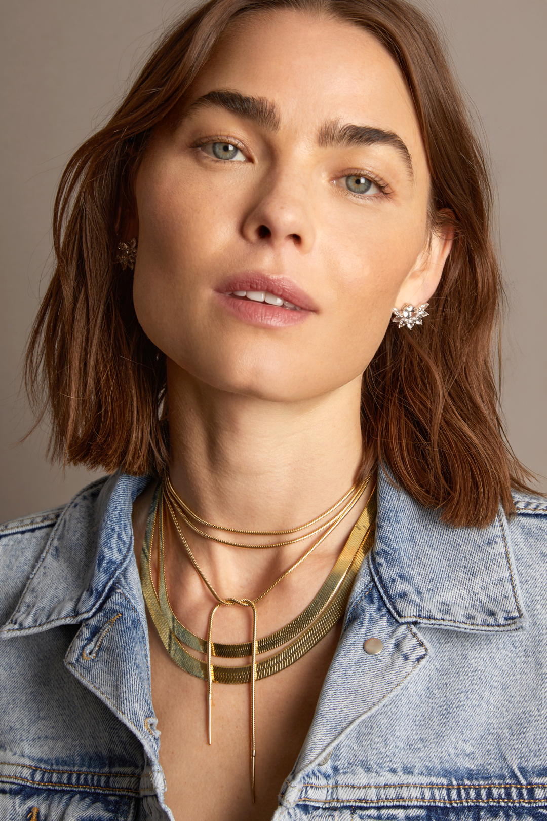 Frye Women’s Extra Bold Herringbone Necklace | Aurate x The Frye Company
