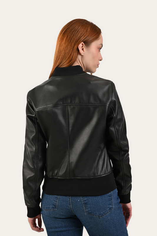 Frye Black Bolton Bomber Jacket