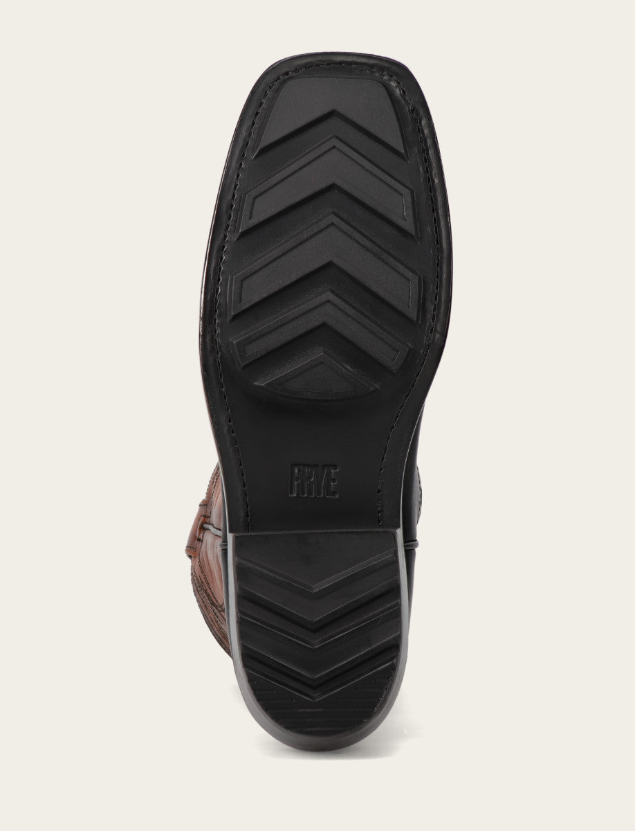 Frye Men's Black Nash Deco Stitch Pull On Boots