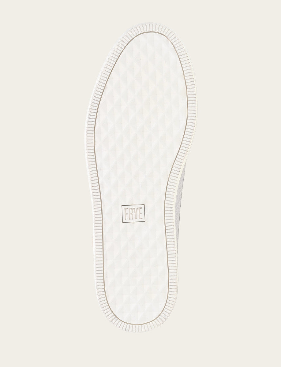 Frye Men's White Astor Cap Toe Low Lace Sneakers