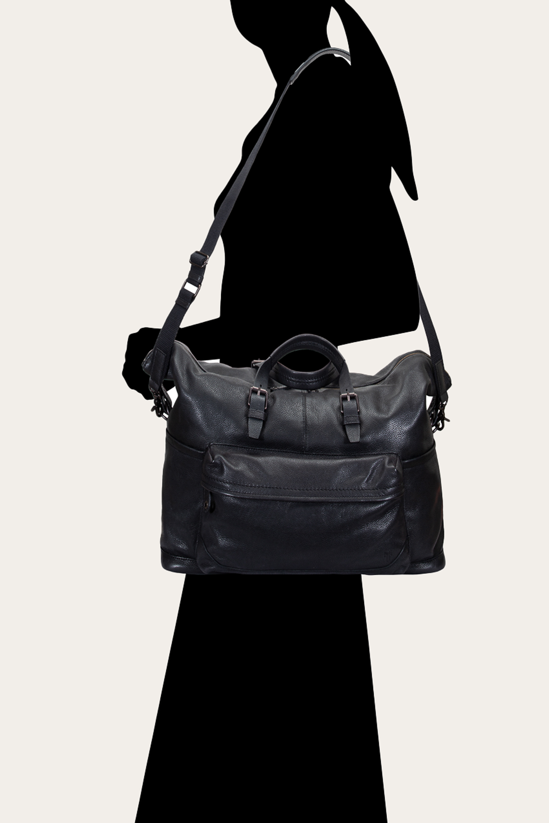 Frye Wyatt Black Weekender
