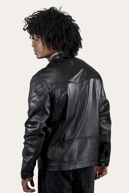 Wyoming Racing Jacket | Frye Black