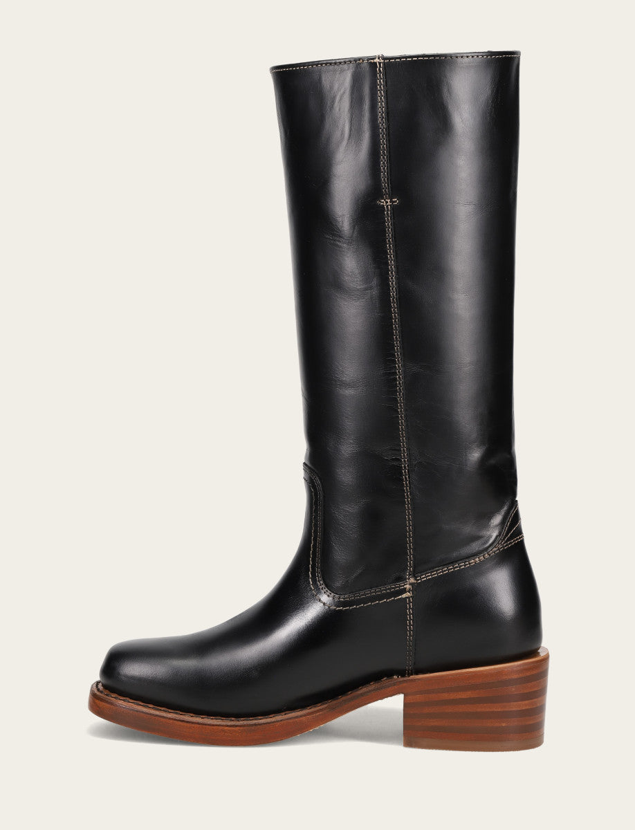 Women's Campus 14L Jet Black Boots | Frye Jet Black