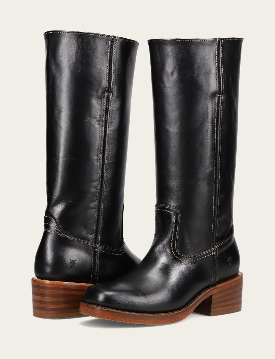 Women's Campus 14L Jet Black Boots | Frye Jet Black