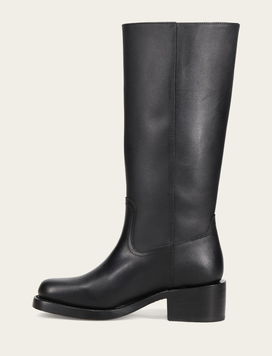 Women's Black Campus 14L Wide Calf Boots | Frye Black